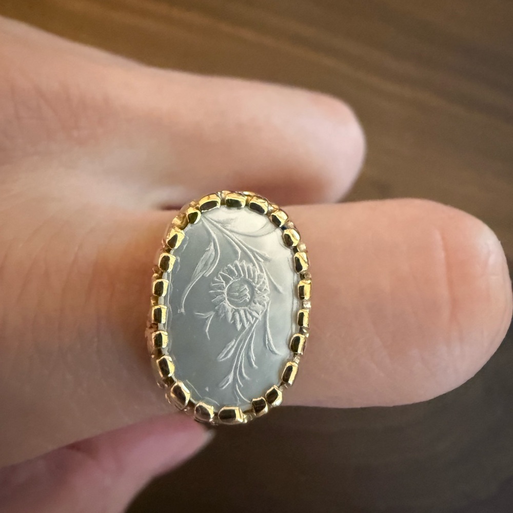 Antique Chinese Gambling Chip Ring